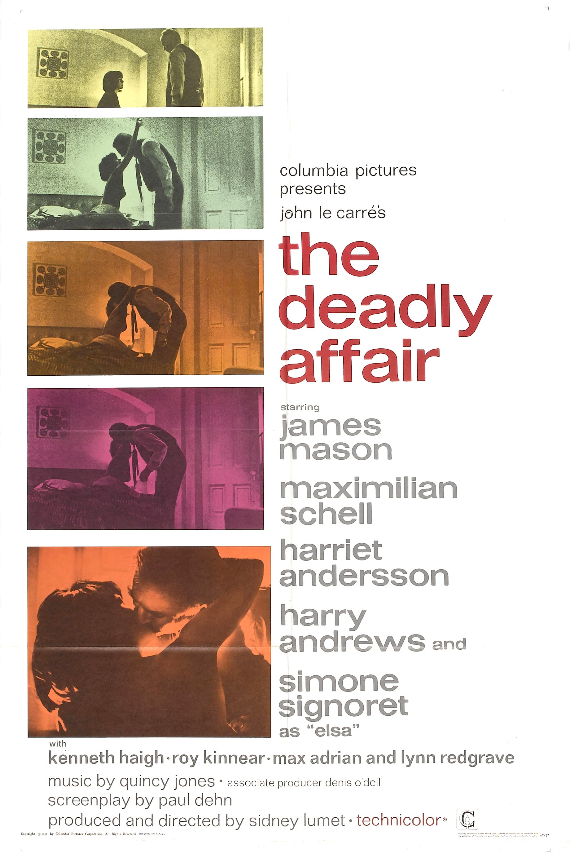 Mega Sized Movie Poster Image for The Deadly Affair 