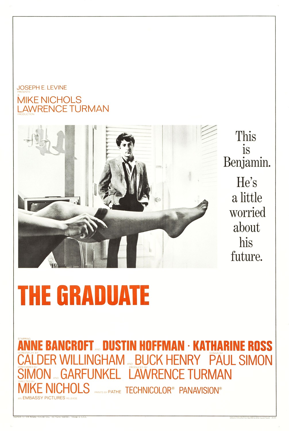 Extra Large Movie Poster Image for The Graduate (#1 of 2)
