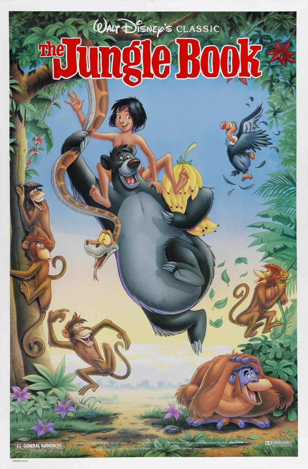 Image result for the jungle book 1967 poster