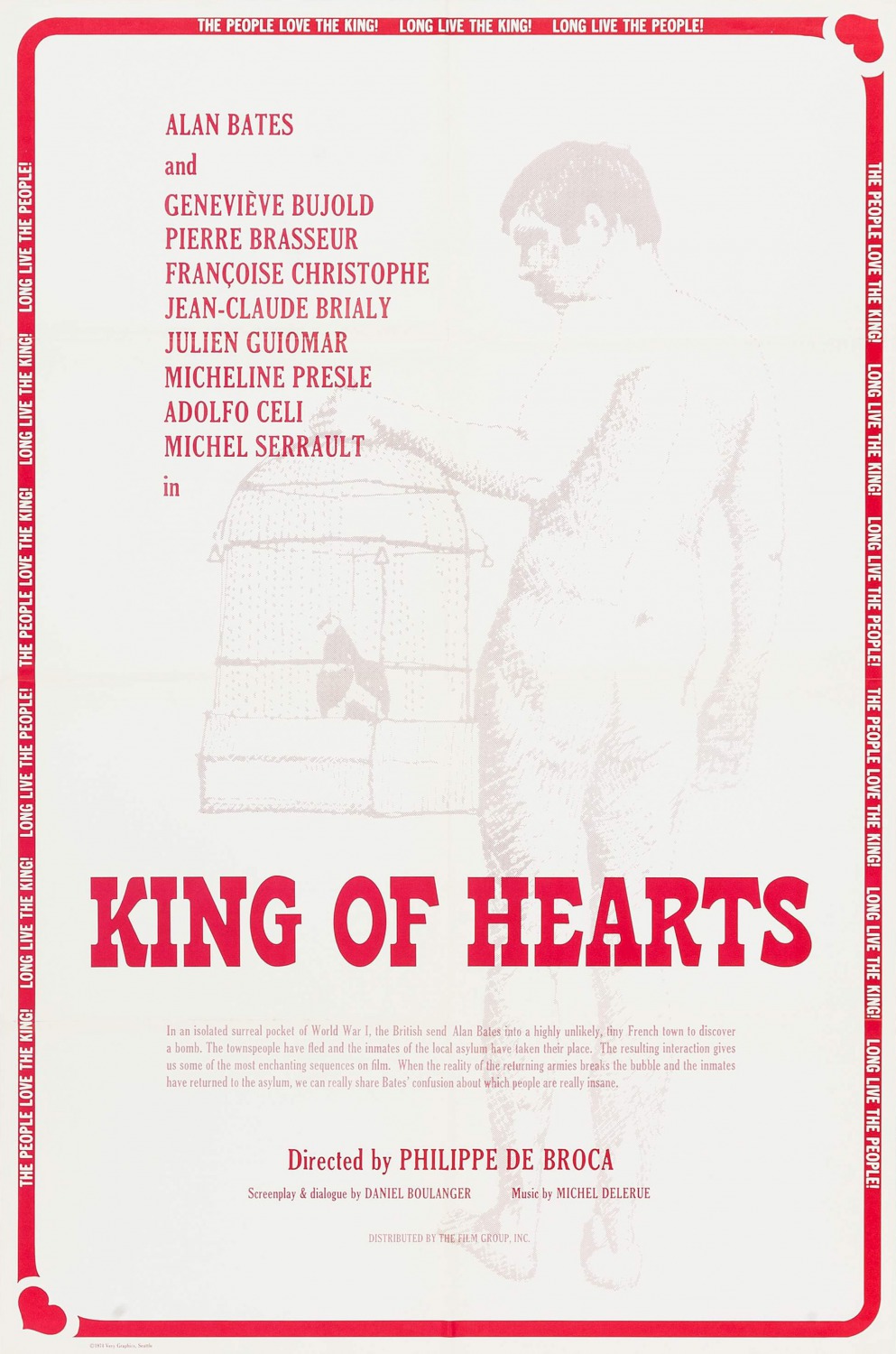 Extra Large Movie Poster Image for King of Hearts (#2 of 5)