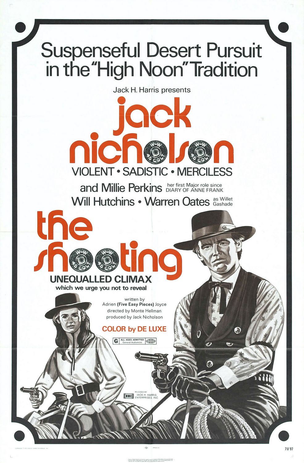 Extra Large Movie Poster Image for The Shooting 