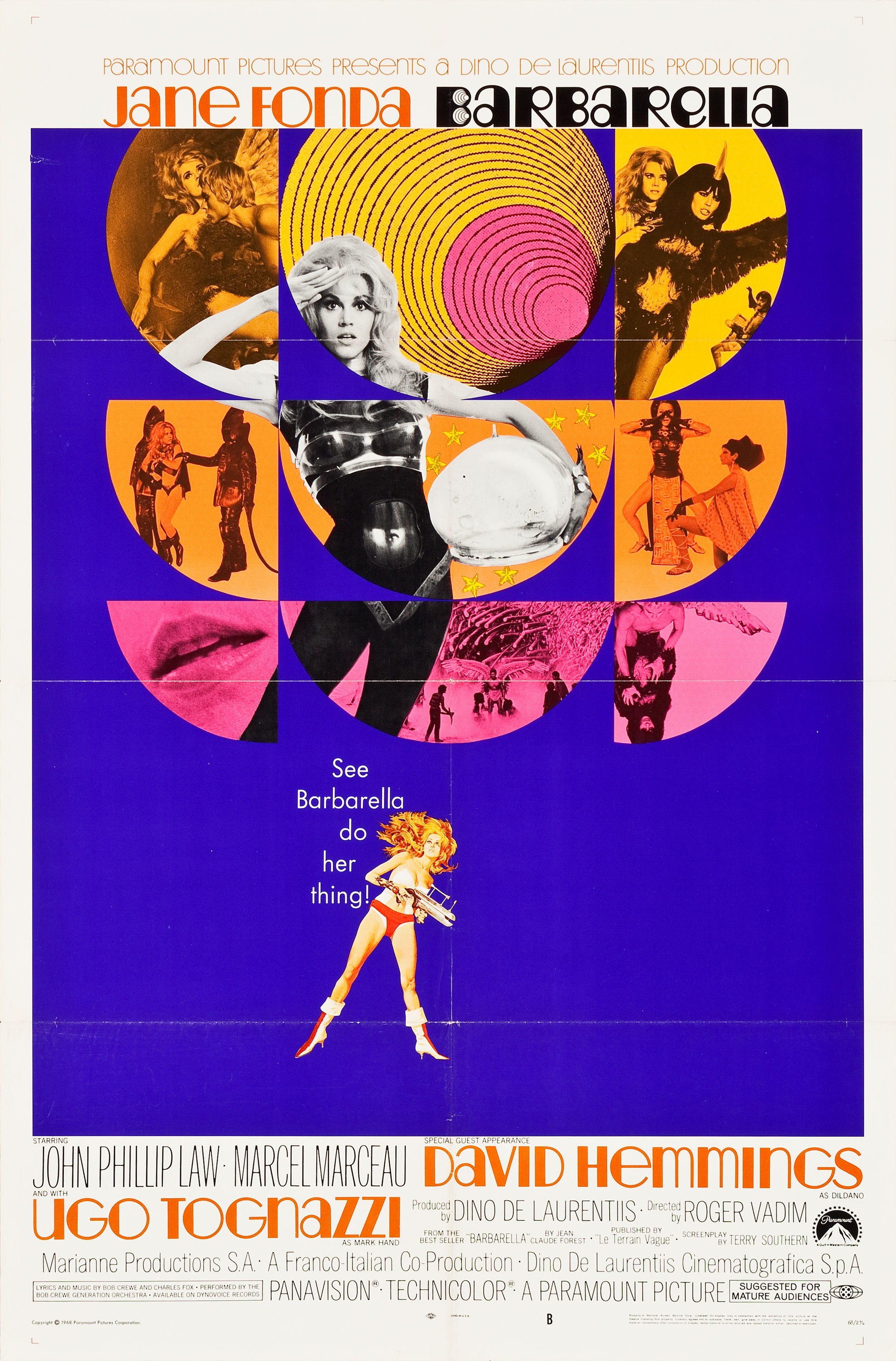 Mega Sized Movie Poster Image for Barbarella (#3 of 3)
