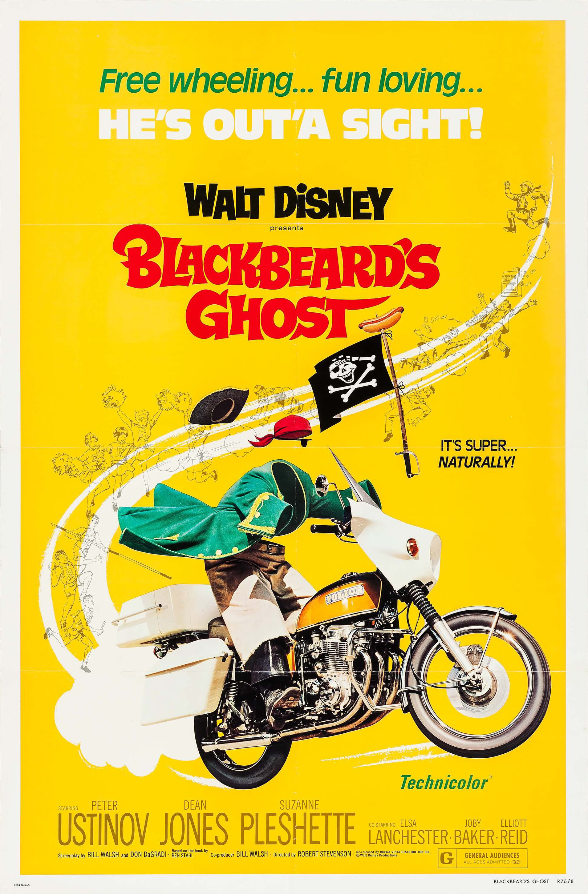 Mega Sized Movie Poster Image for Blackbeard's Ghost (#2 of 3)