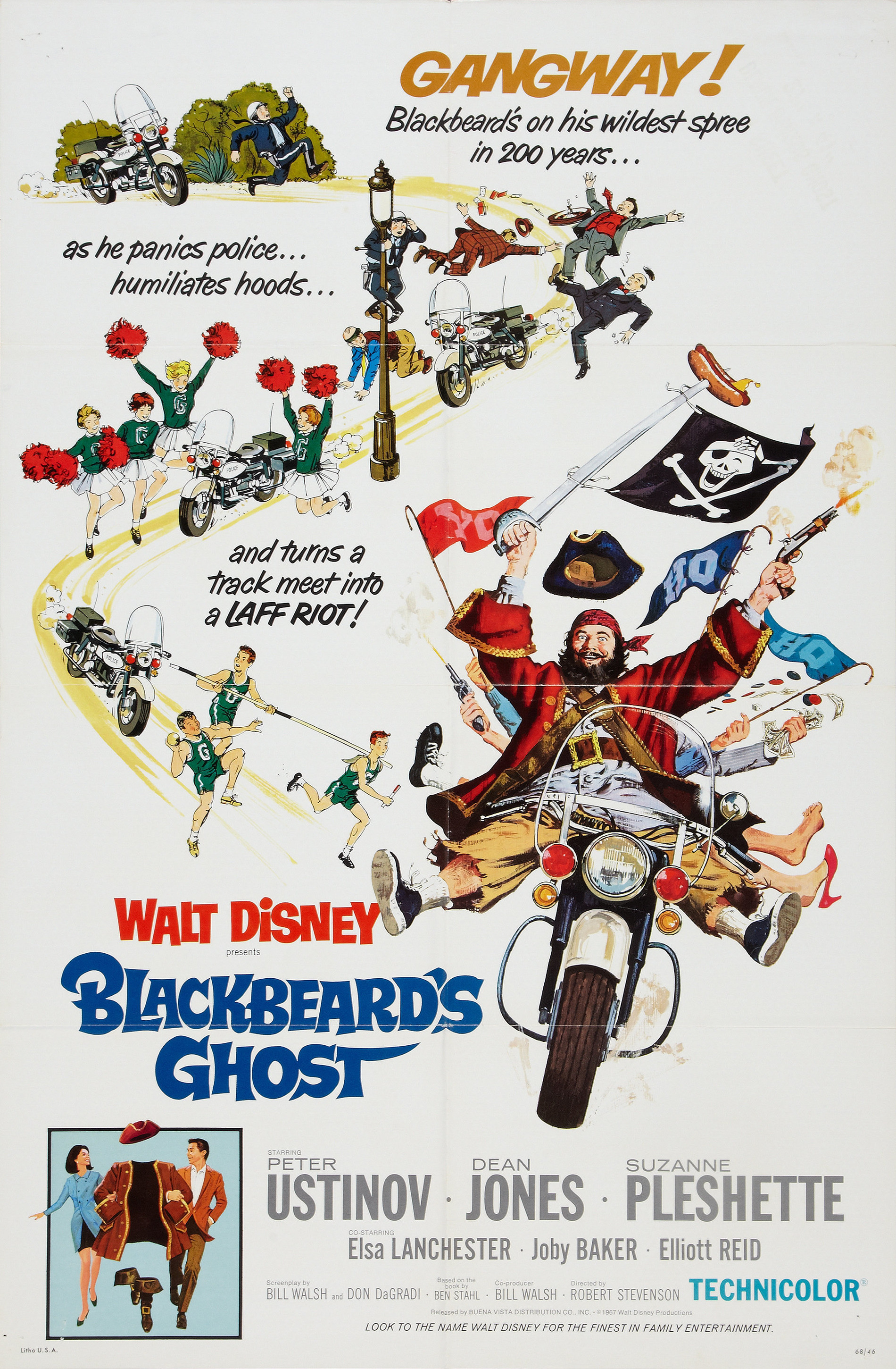 Mega Sized Movie Poster Image for Blackbeard's Ghost (#1 of 3)