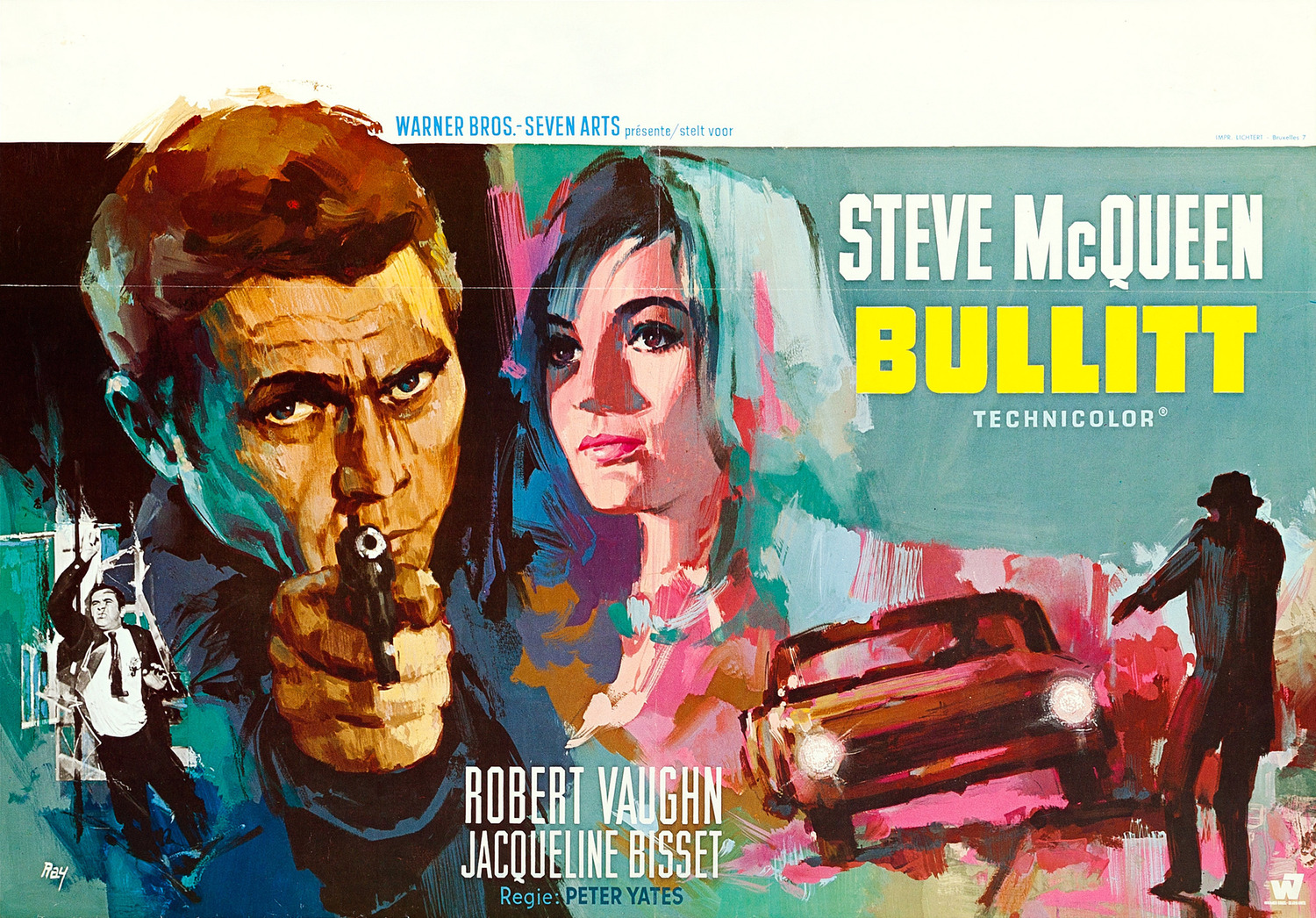 Extra Large Movie Poster Image for Bullitt (#12 of 19)