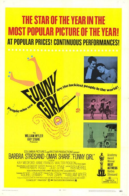 IMP Awards > 1968 Movie Poster Gallery > Funny Girl Poster