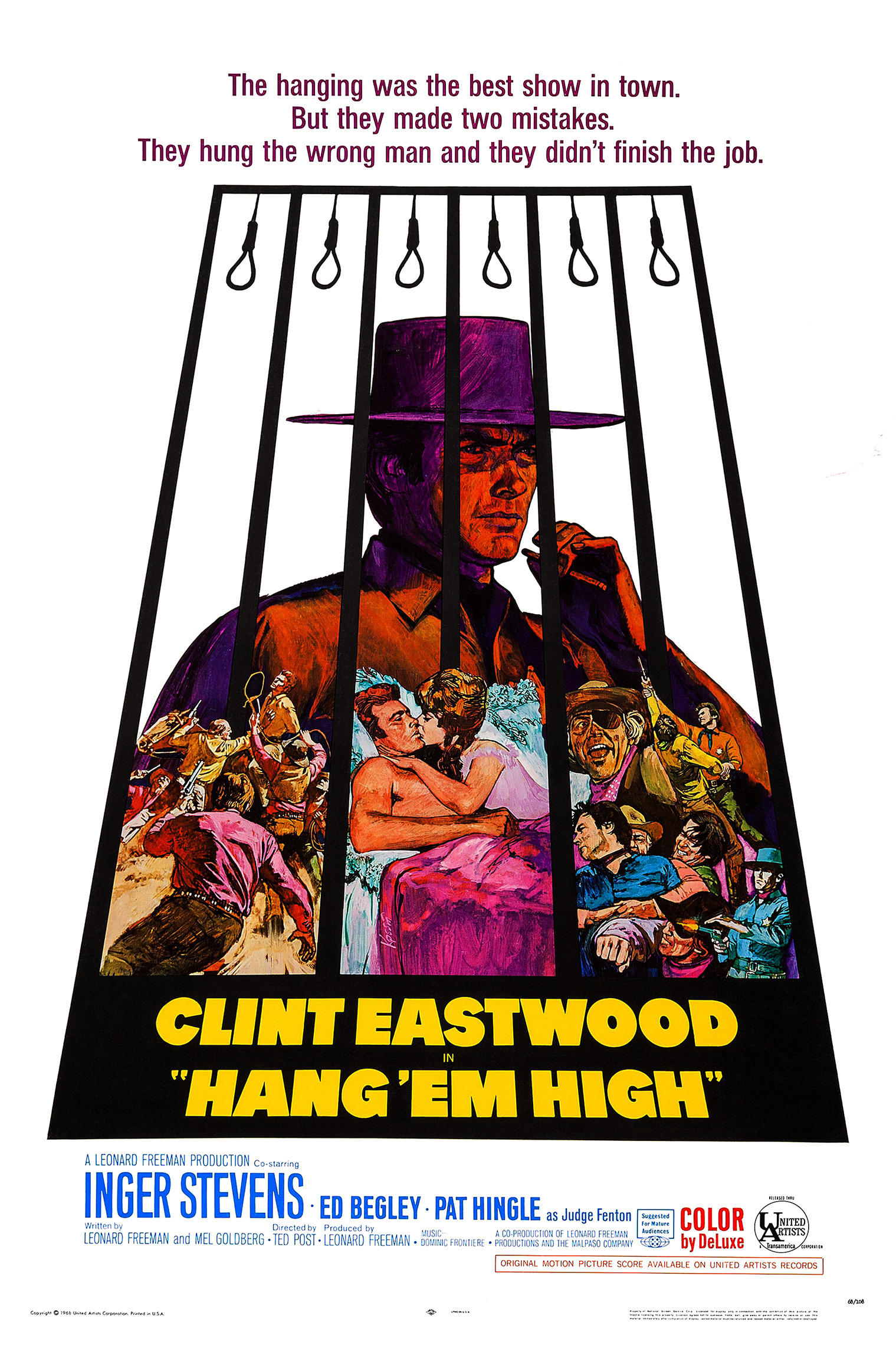 Mega Sized Movie Poster Image for Hang 'Em High 