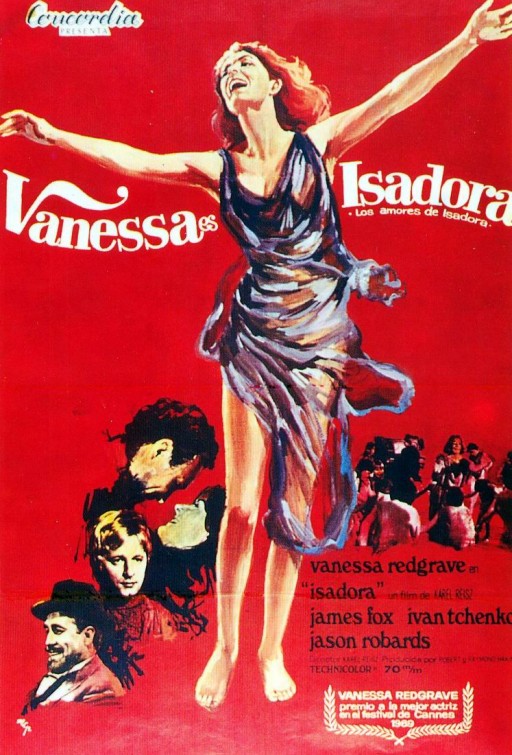 Isadora (aka The Loves of Isadora) Movie Poster