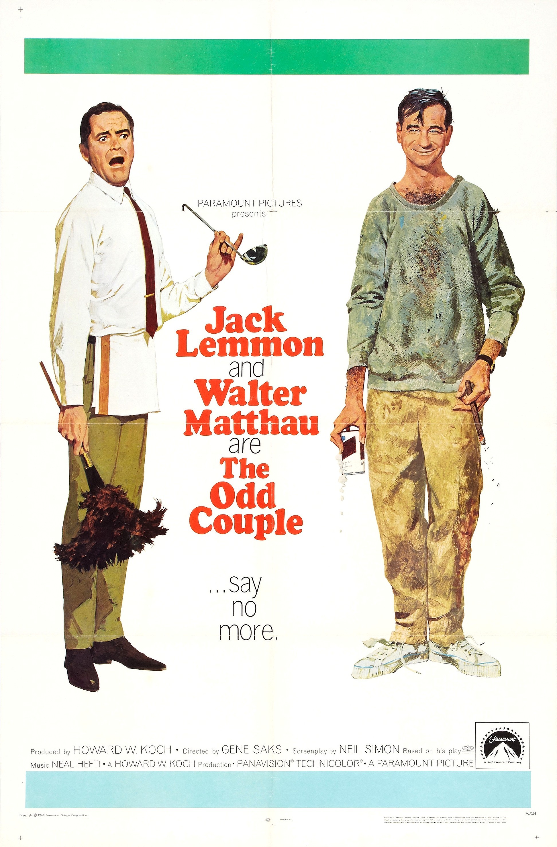 Mega Sized Movie Poster Image for The Odd Couple 