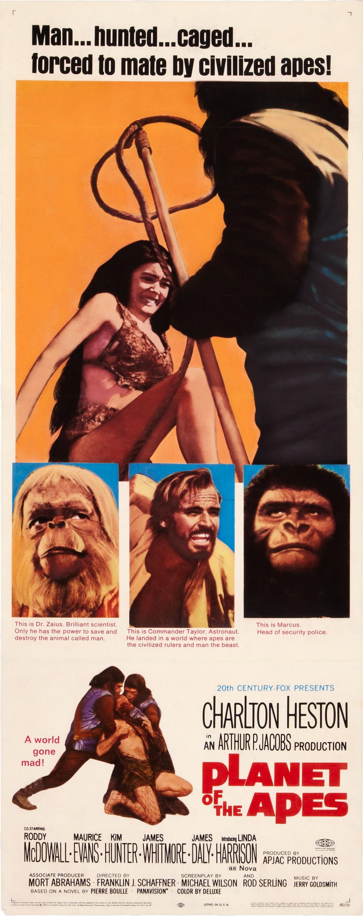 Mega Sized Movie Poster Image for Planet of the Apes (#2 of 4)