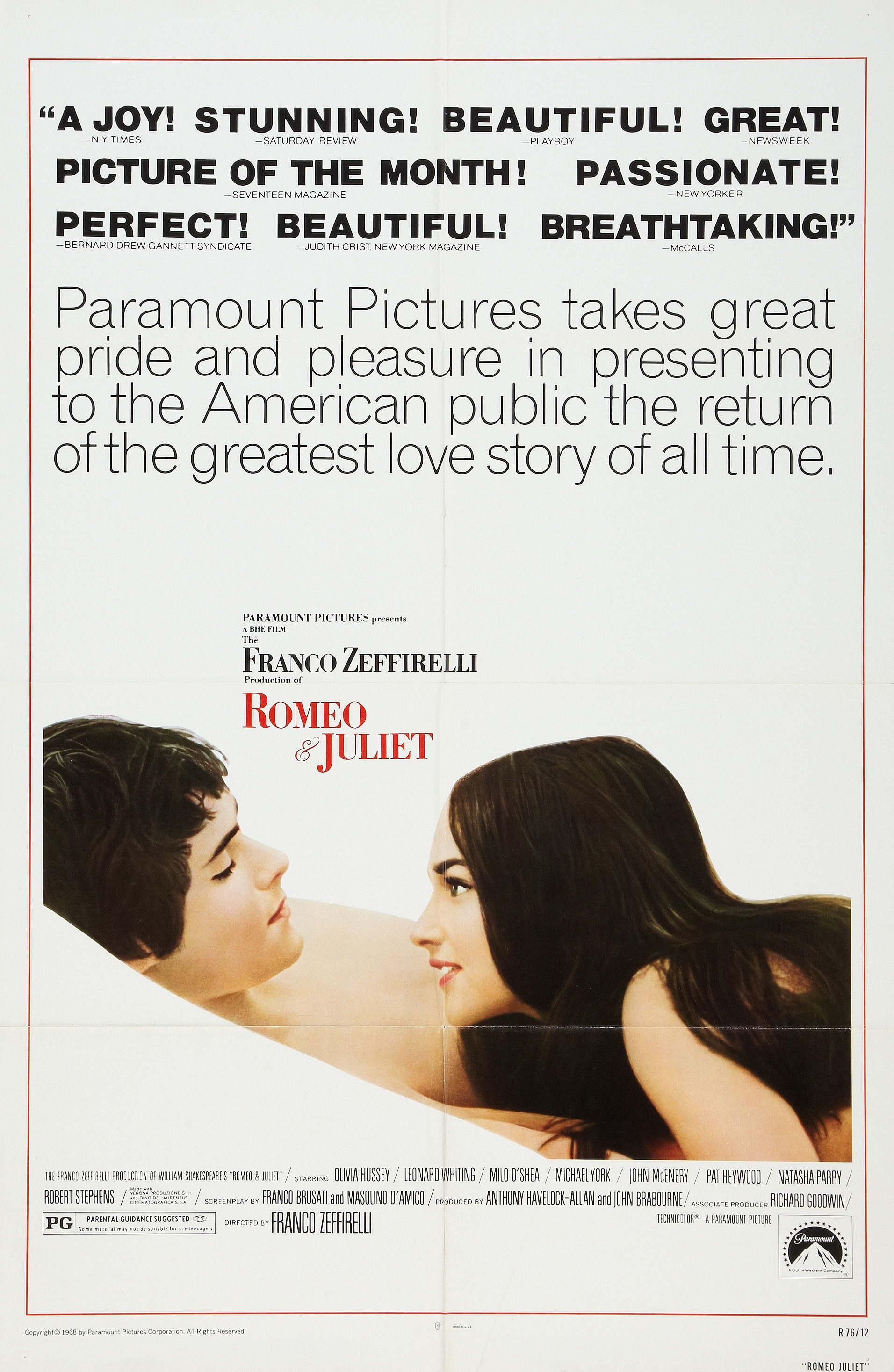 Mega Sized Movie Poster Image for Romeo and Juliet (#3 of 3)