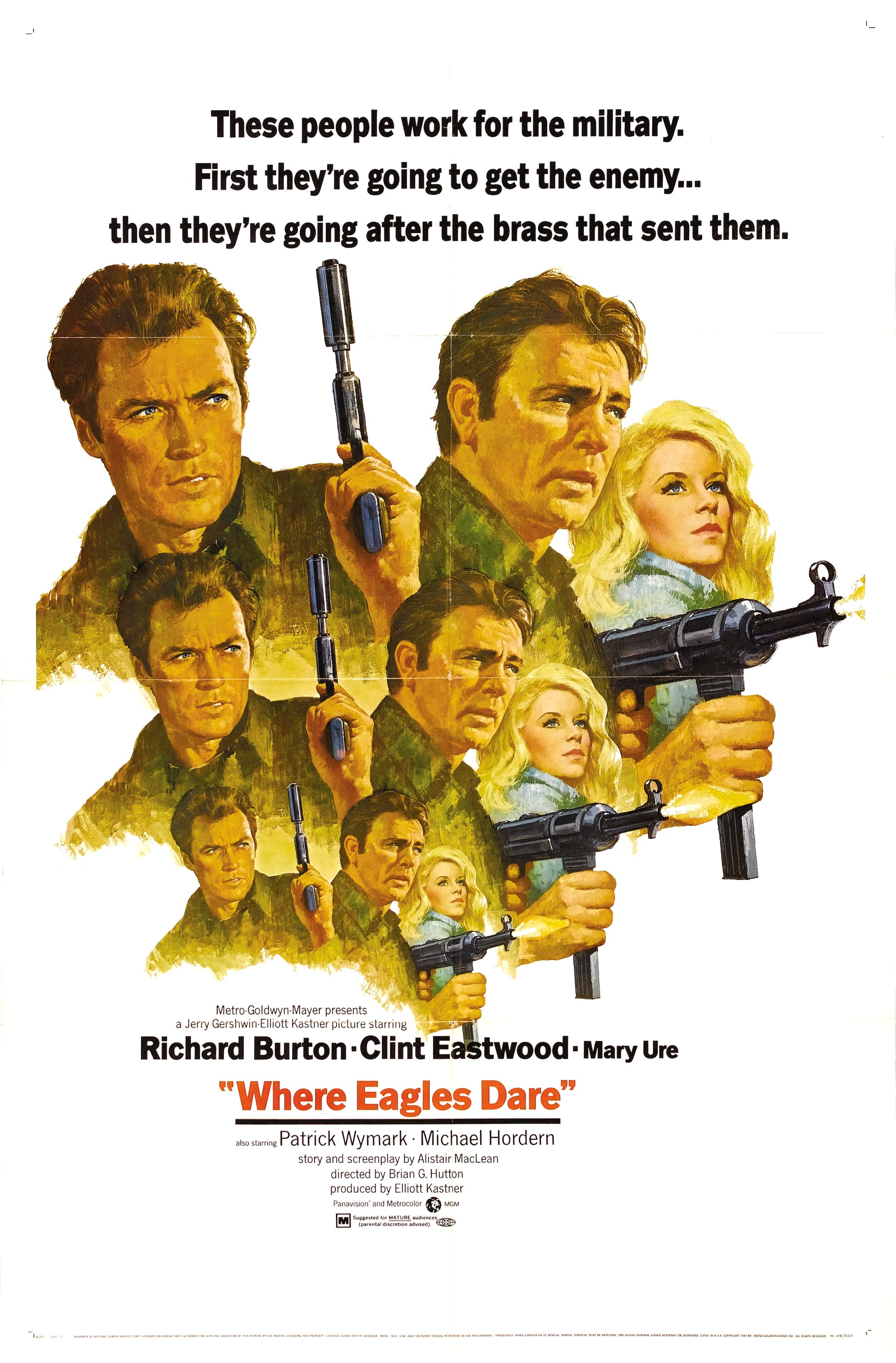 Mega Sized Movie Poster Image for Where Eagles Dare (#2 of 7)