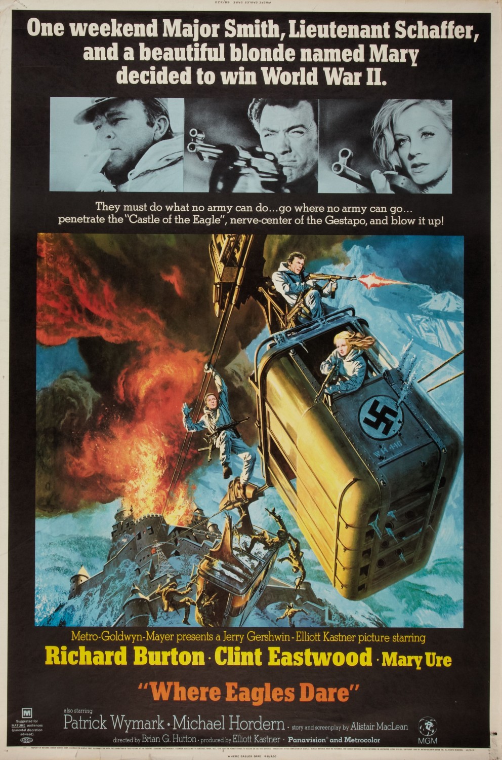 Extra Large Movie Poster Image for Where Eagles Dare (#3 of 7)