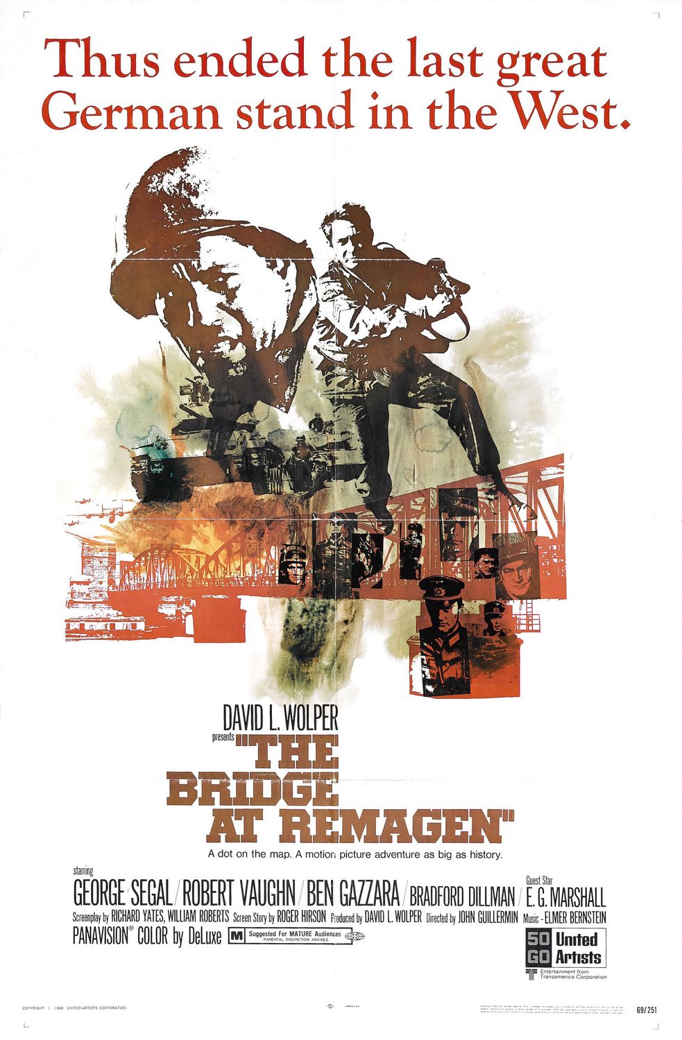 Extra Large Movie Poster Image for The Bridge at Remagen (#2 of 2)