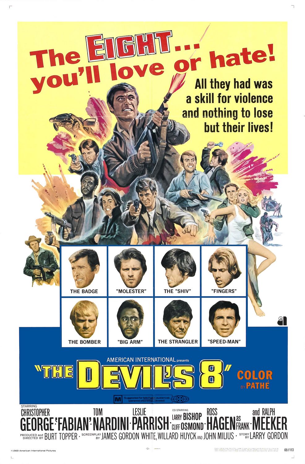 Extra Large Movie Poster Image for The Devil's 8 