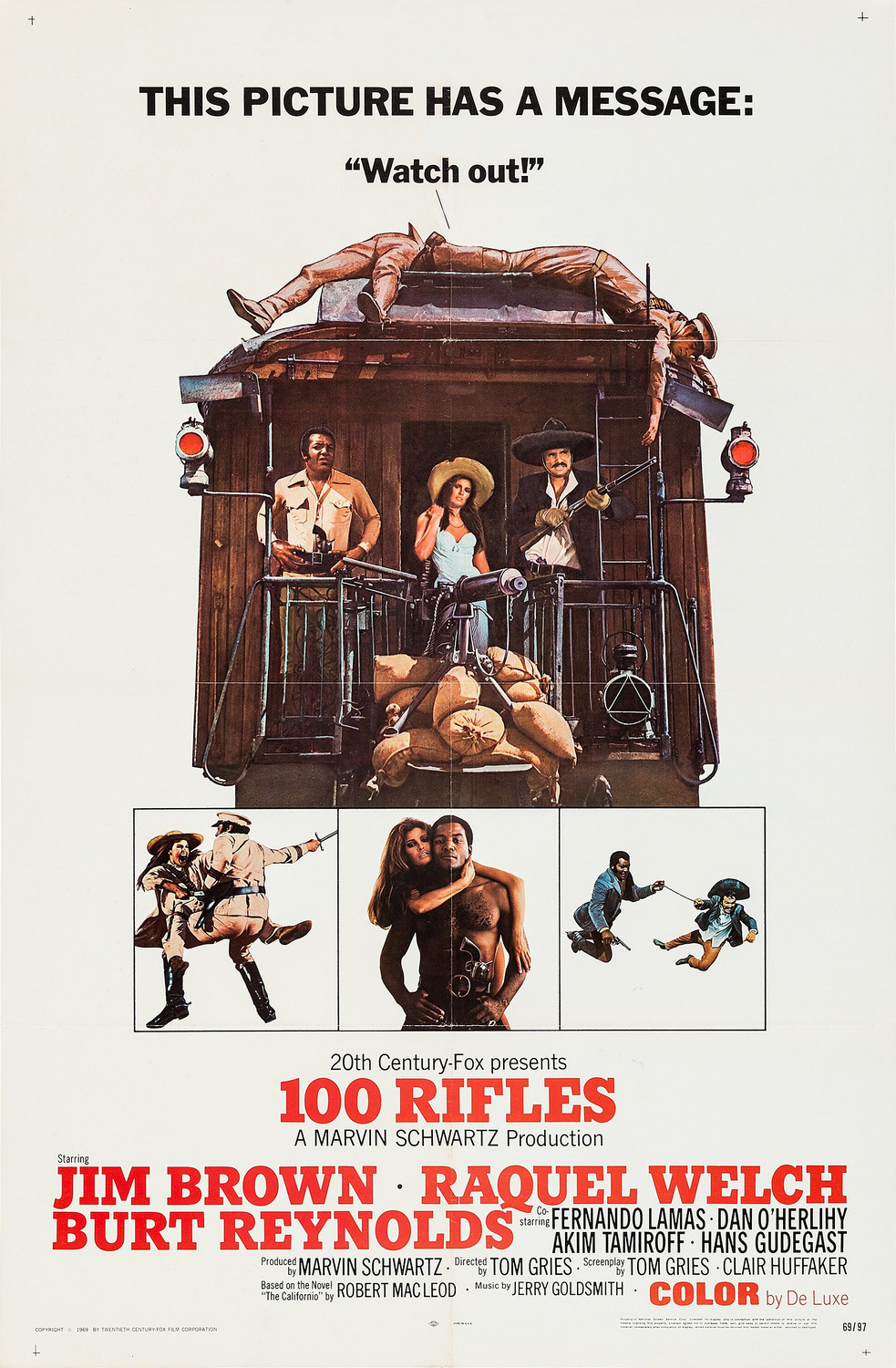 Extra Large Movie Poster Image for 100 Rifles (#2 of 8)