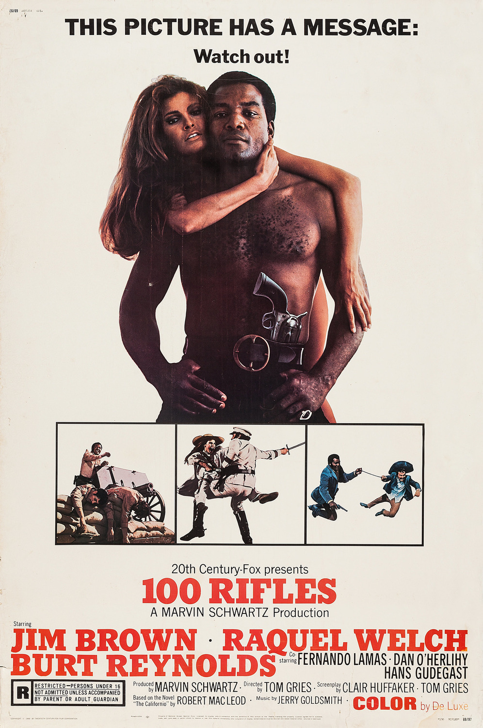 Extra Large Movie Poster Image for 100 Rifles (#5 of 8)