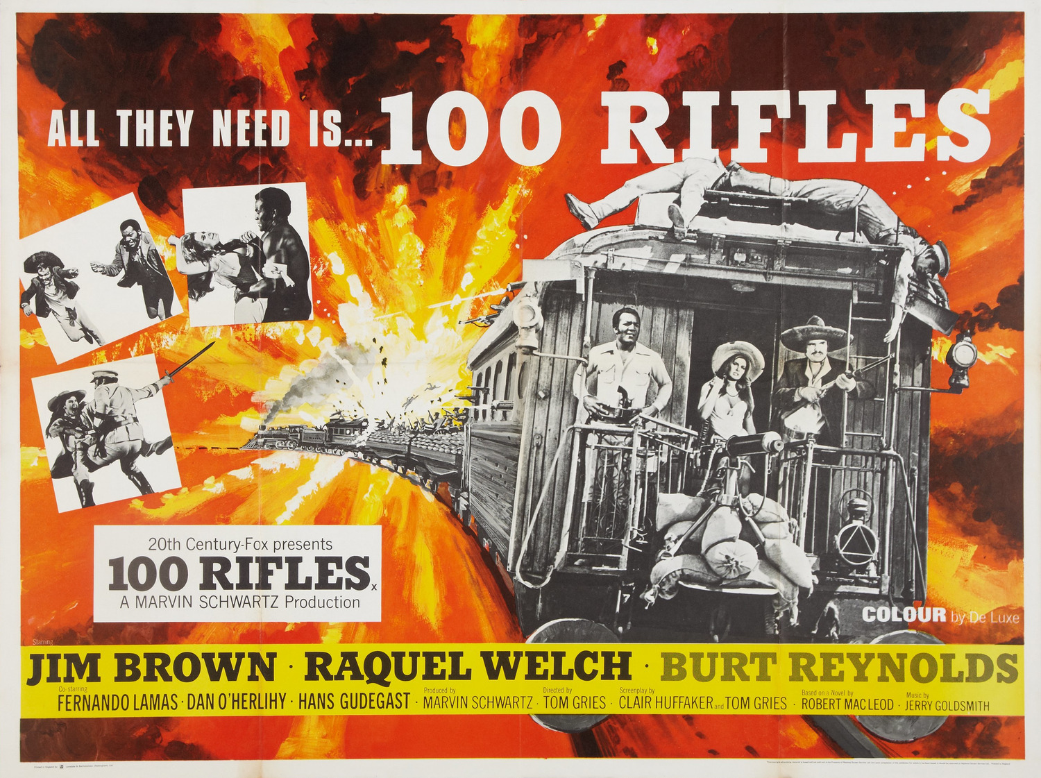 Extra Large Movie Poster Image for 100 Rifles (#6 of 8)