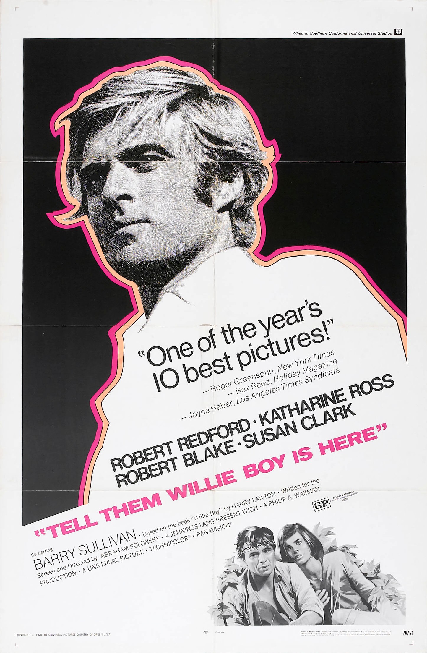 Mega Sized Movie Poster Image for Tell Them Willie Boy Is Here 