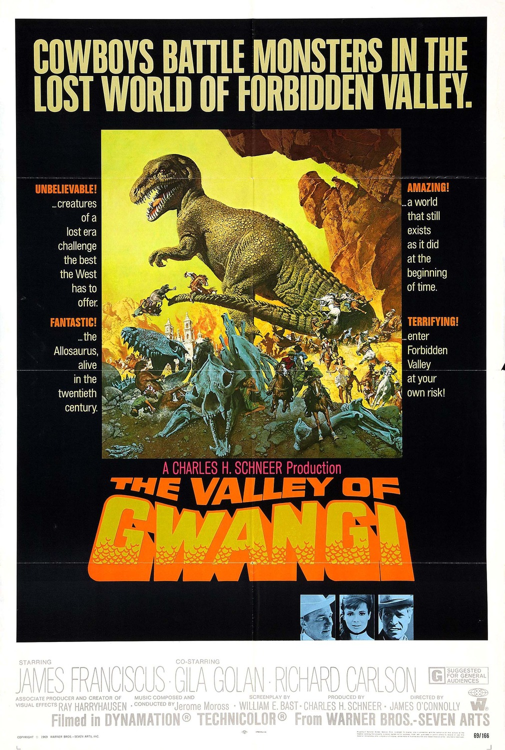 Extra Large Movie Poster Image for The Valley of Gwangi 