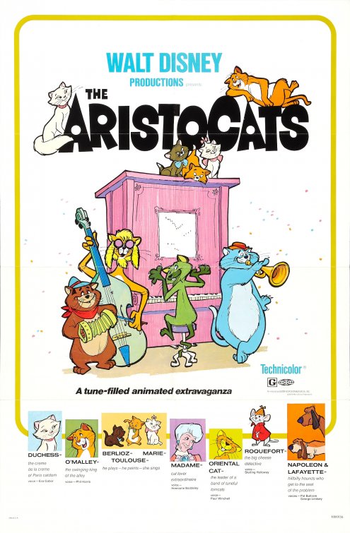 Image result for aristocats poster