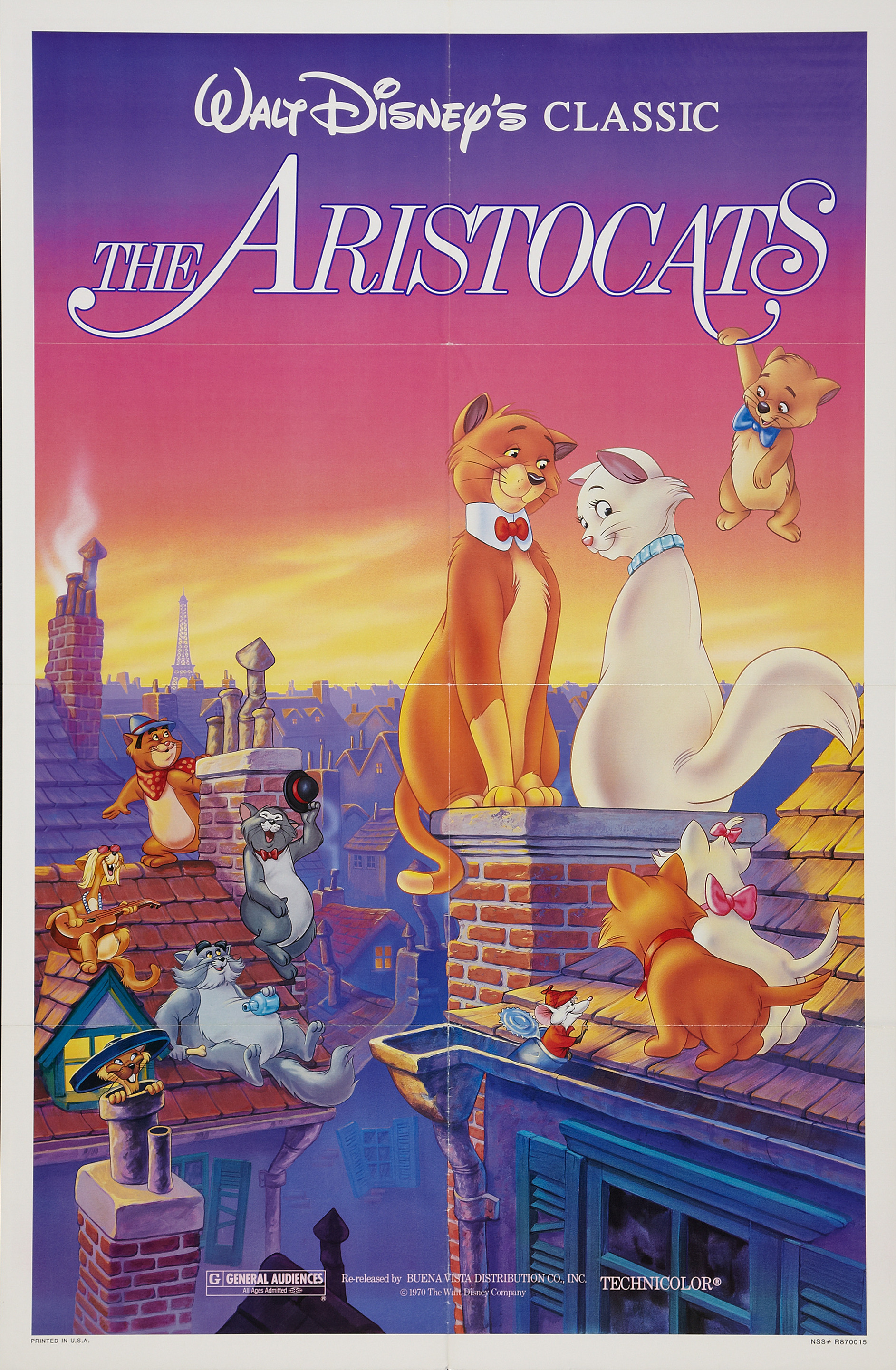 Mega Sized Movie Poster Image for The Aristocats (#2 of 4)