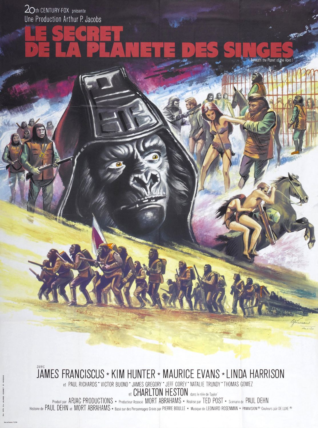 Extra Large Movie Poster Image for Beneath the Planet of the Apes (#2 of 3)