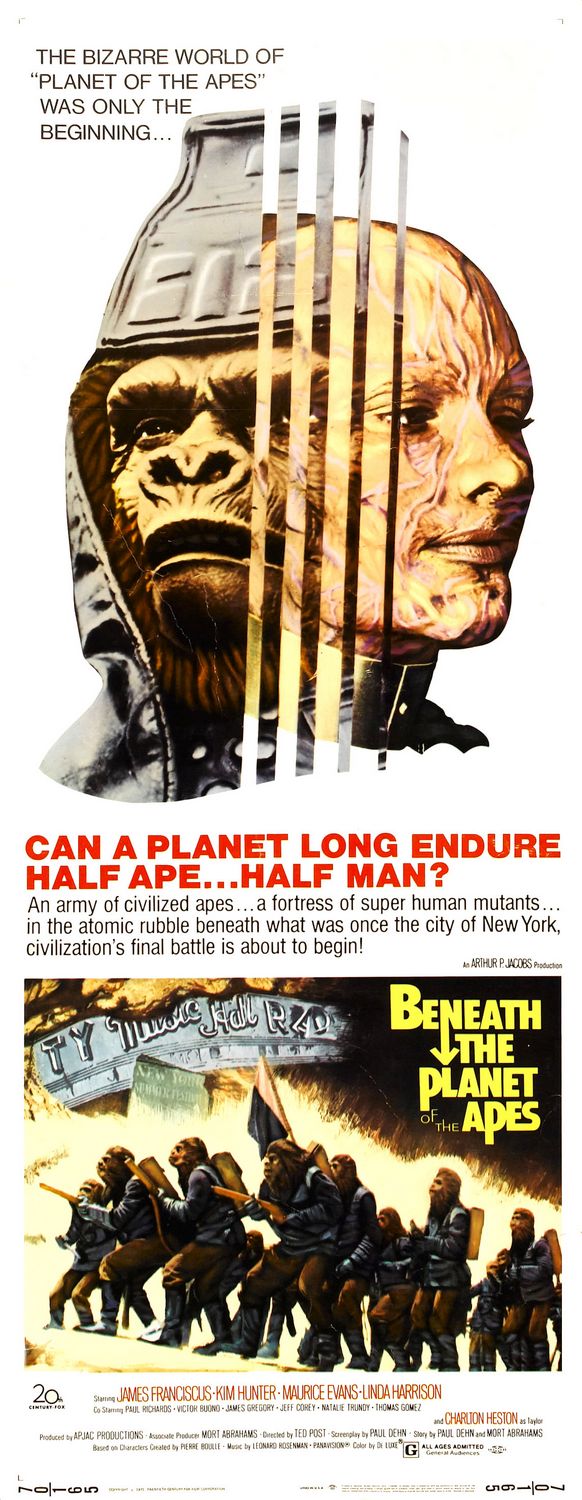Extra Large Movie Poster Image for Beneath the Planet of the Apes (#3 of 3)