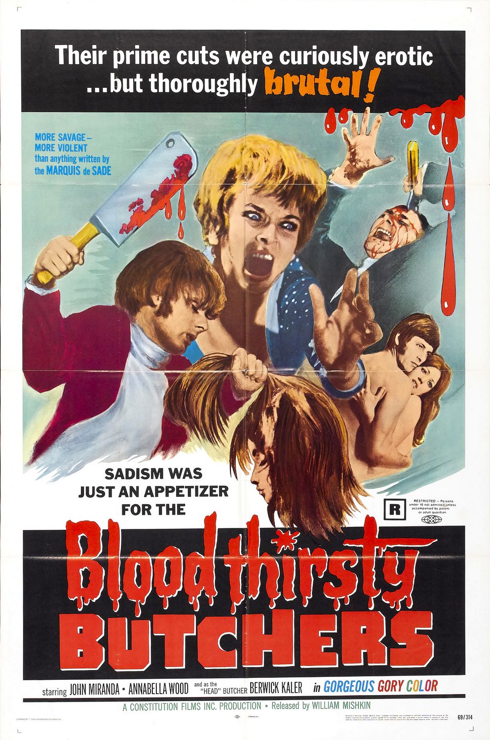 Extra Large Movie Poster Image for Bloodthirsty Butchers 