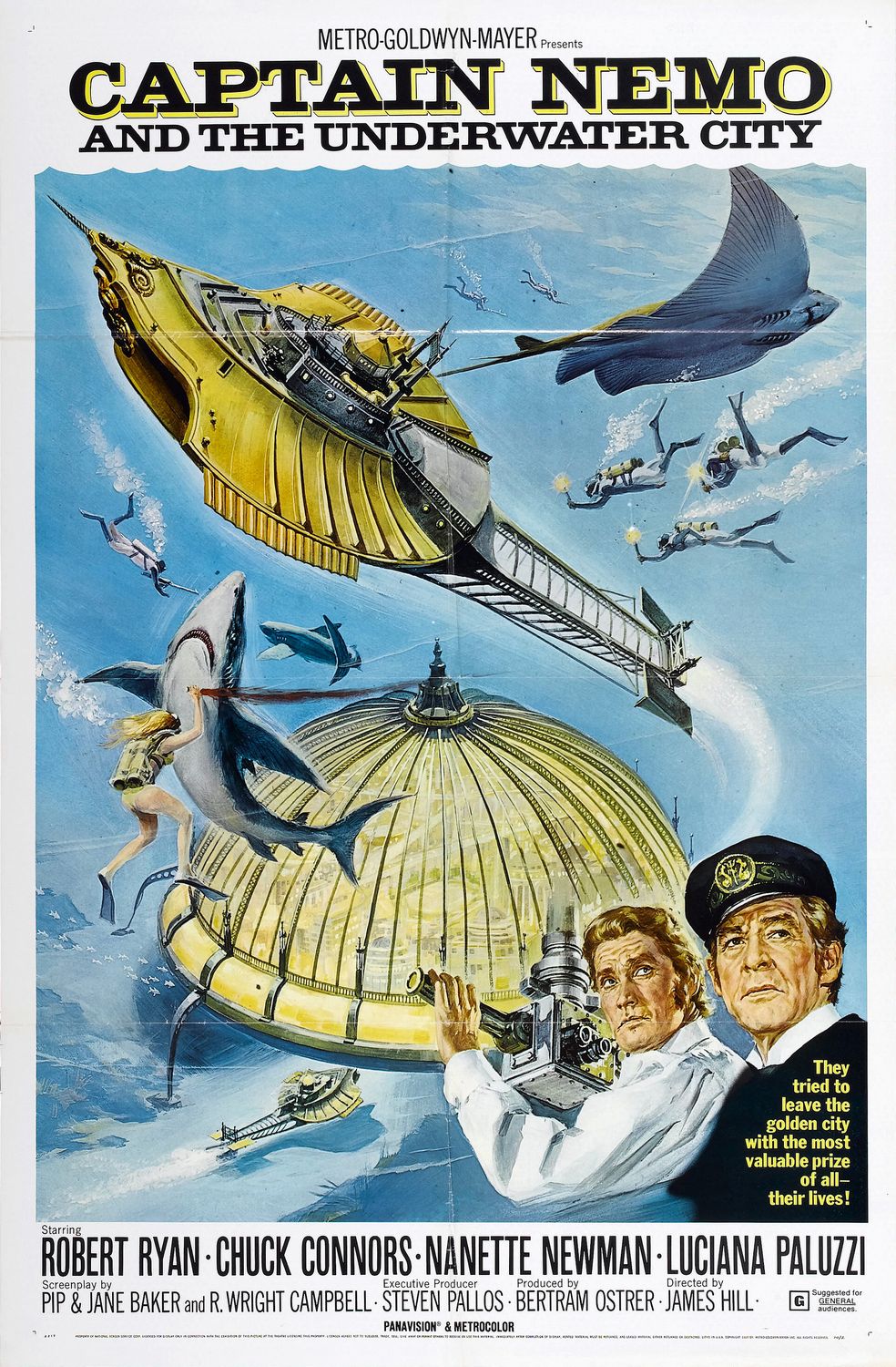 Extra Large Movie Poster Image for Captain Nemo and the Underwater City 