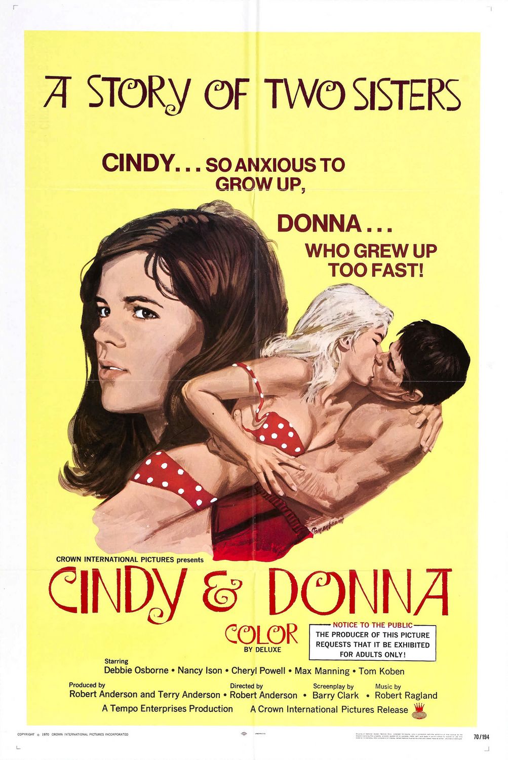 Extra Large Movie Poster Image for Cindy and Donna 