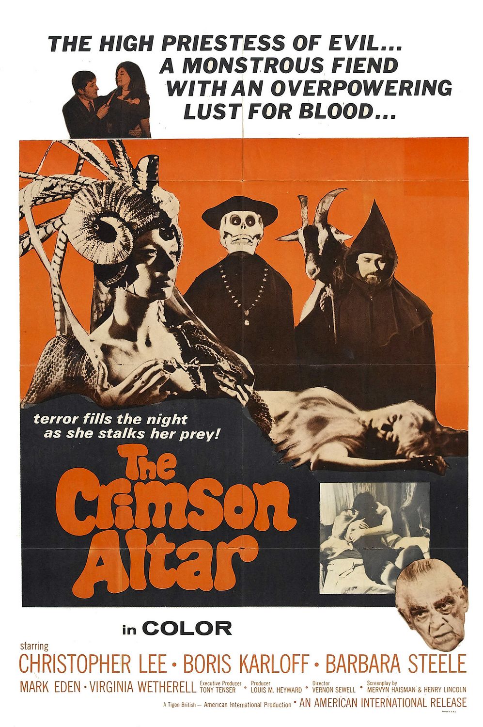 Extra Large Movie Poster Image for The Crimson Altar 
