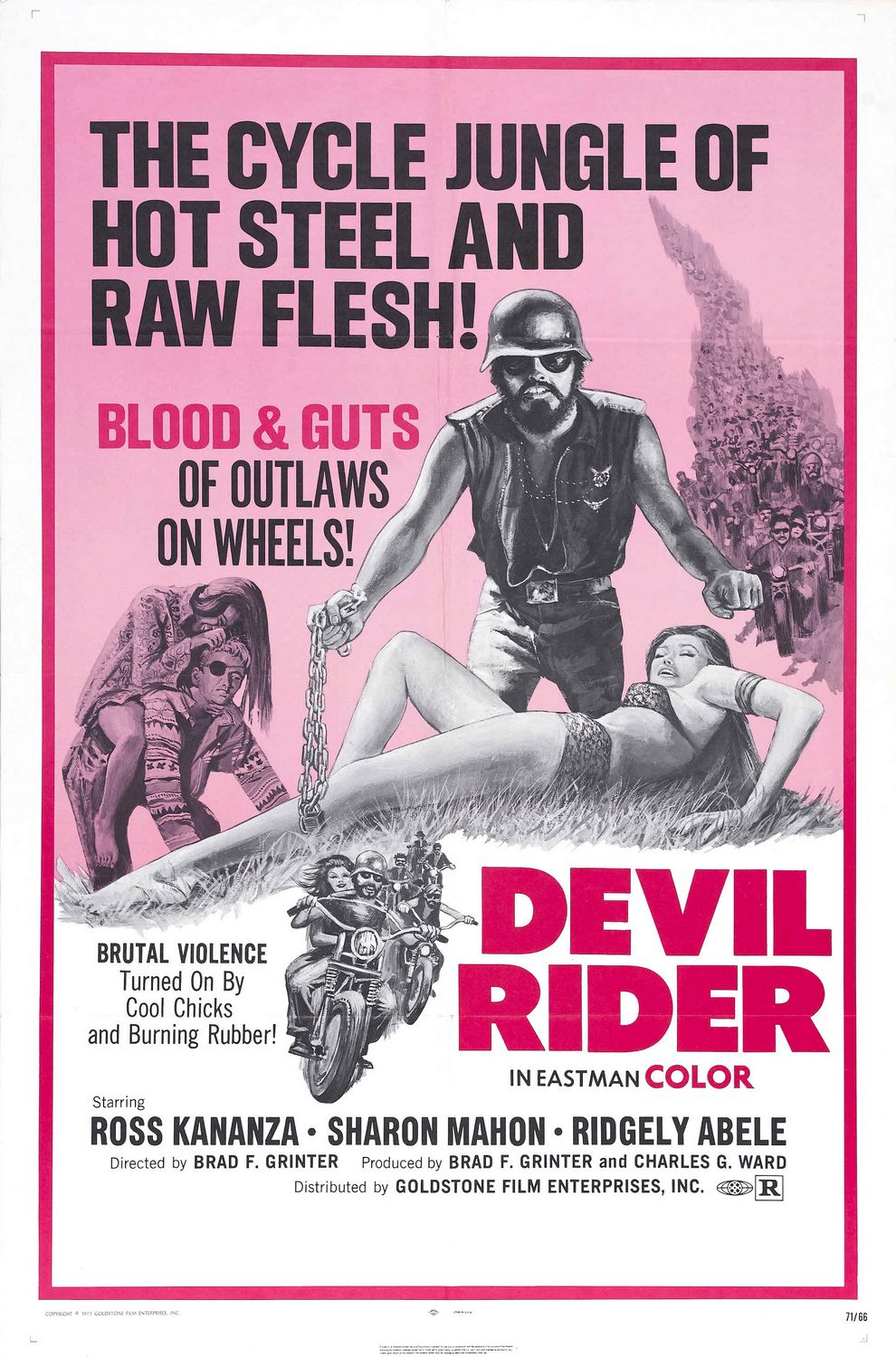 Extra Large Movie Poster Image for Devil Rider! 