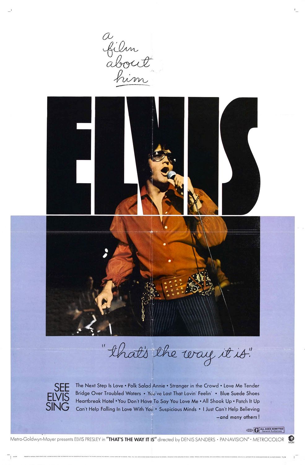 Extra Large Movie Poster Image for Elvis: That's the Way It Is 