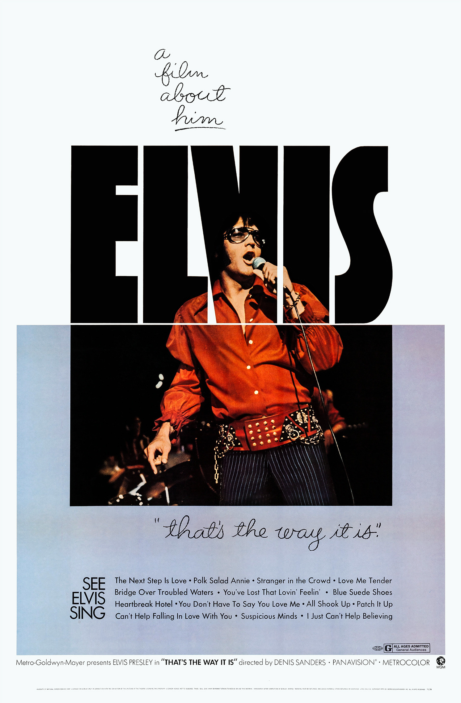 Mega Sized Movie Poster Image for Elvis: That's the Way It Is 