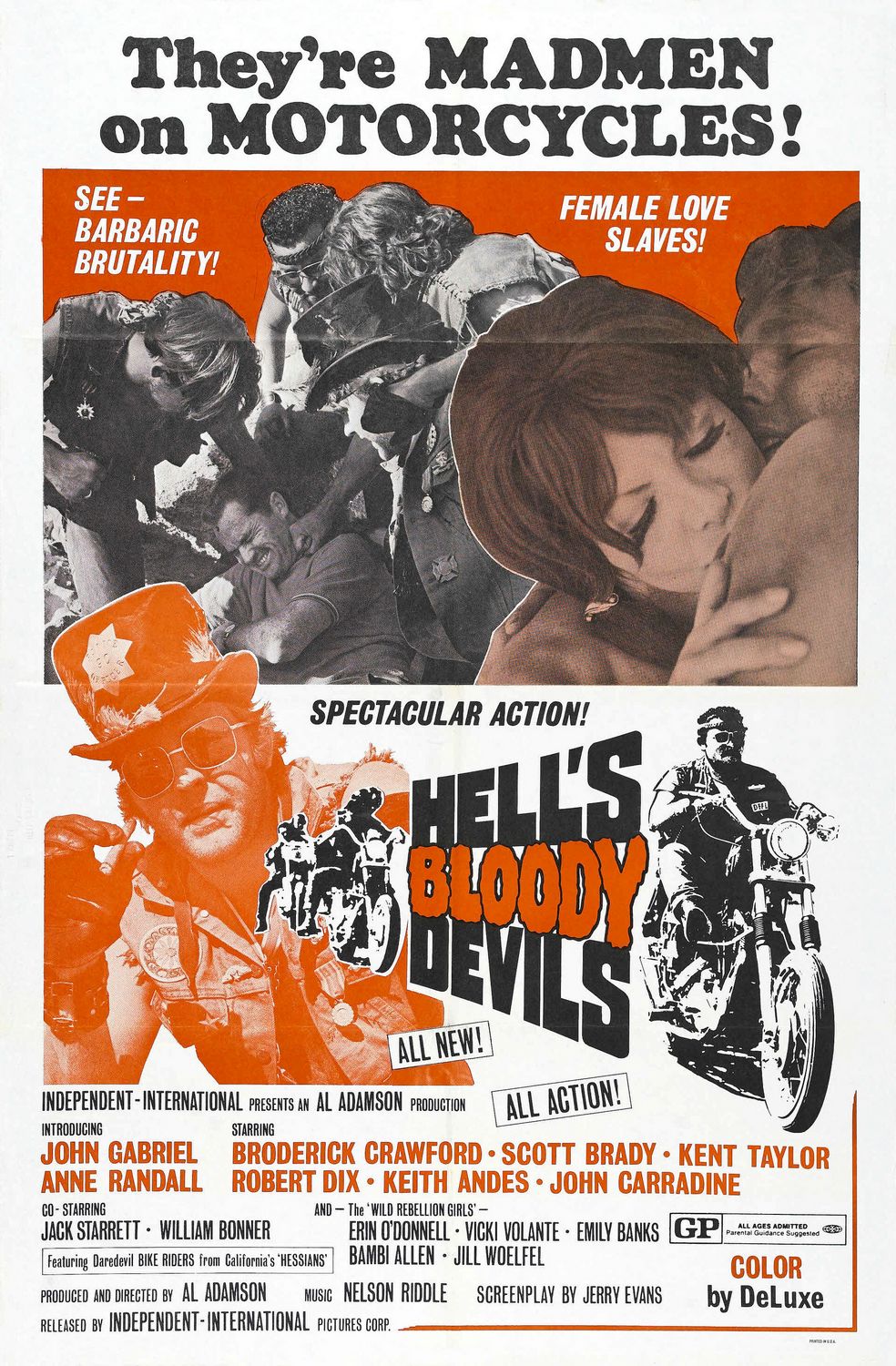 Extra Large Movie Poster Image for Hell's Bloody Devils 