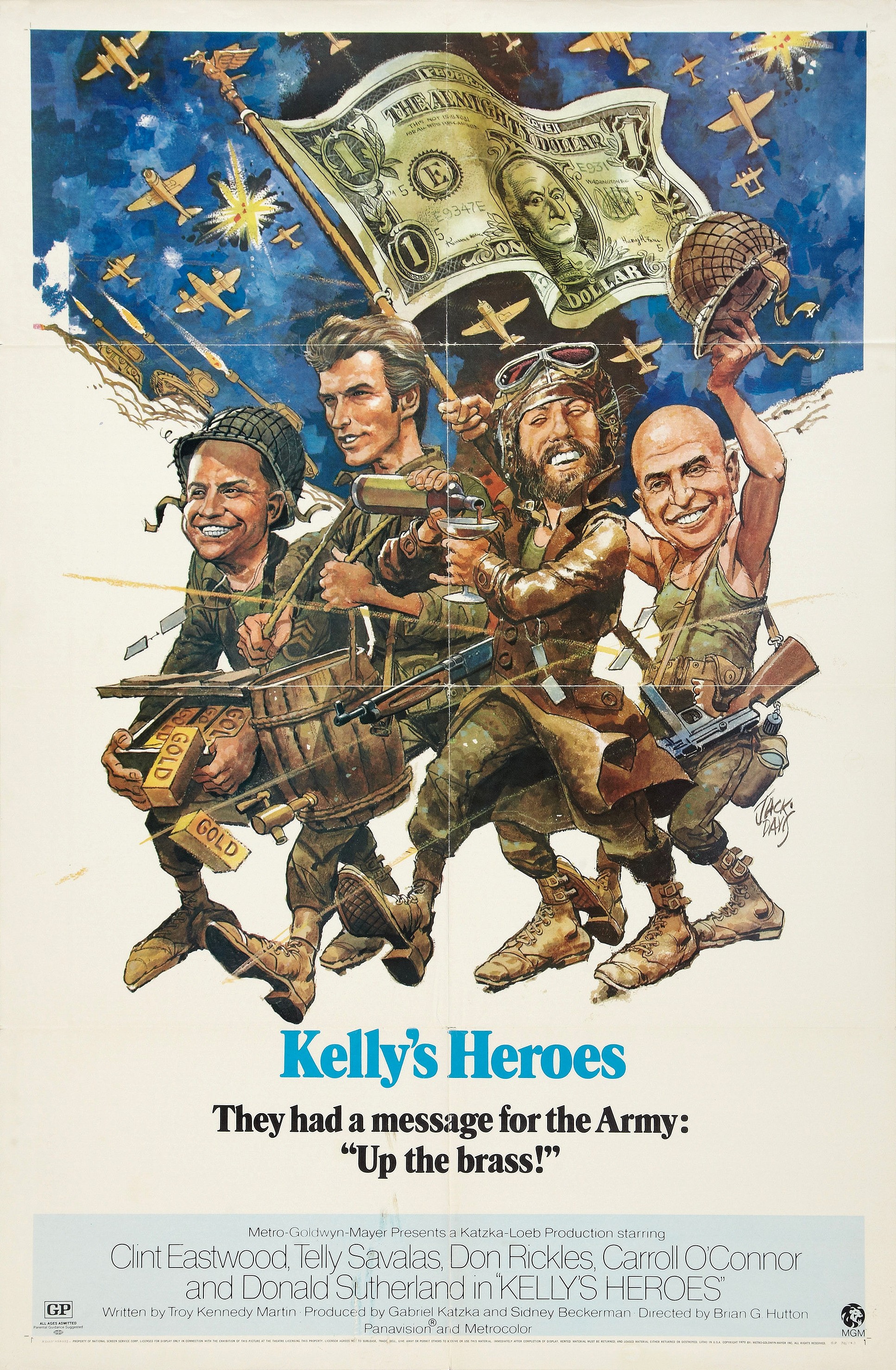 Mega Sized Movie Poster Image for Kelly's Heroes (#1 of 3)