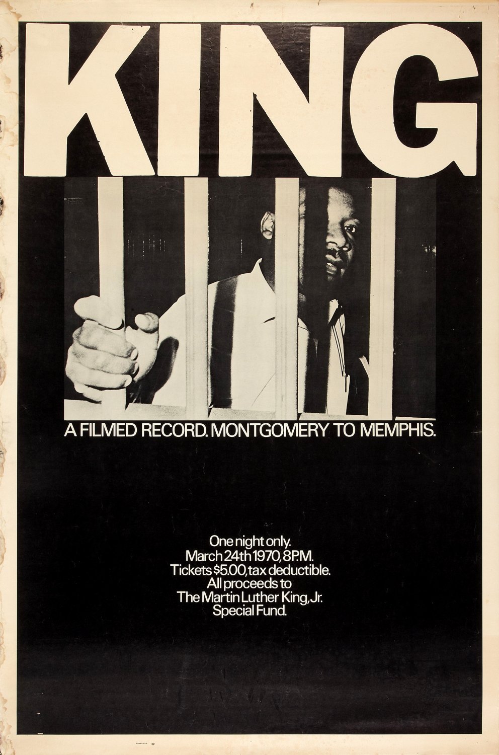 Extra Large Movie Poster Image for King: A Filmed Record... Montgomery to Memphis 