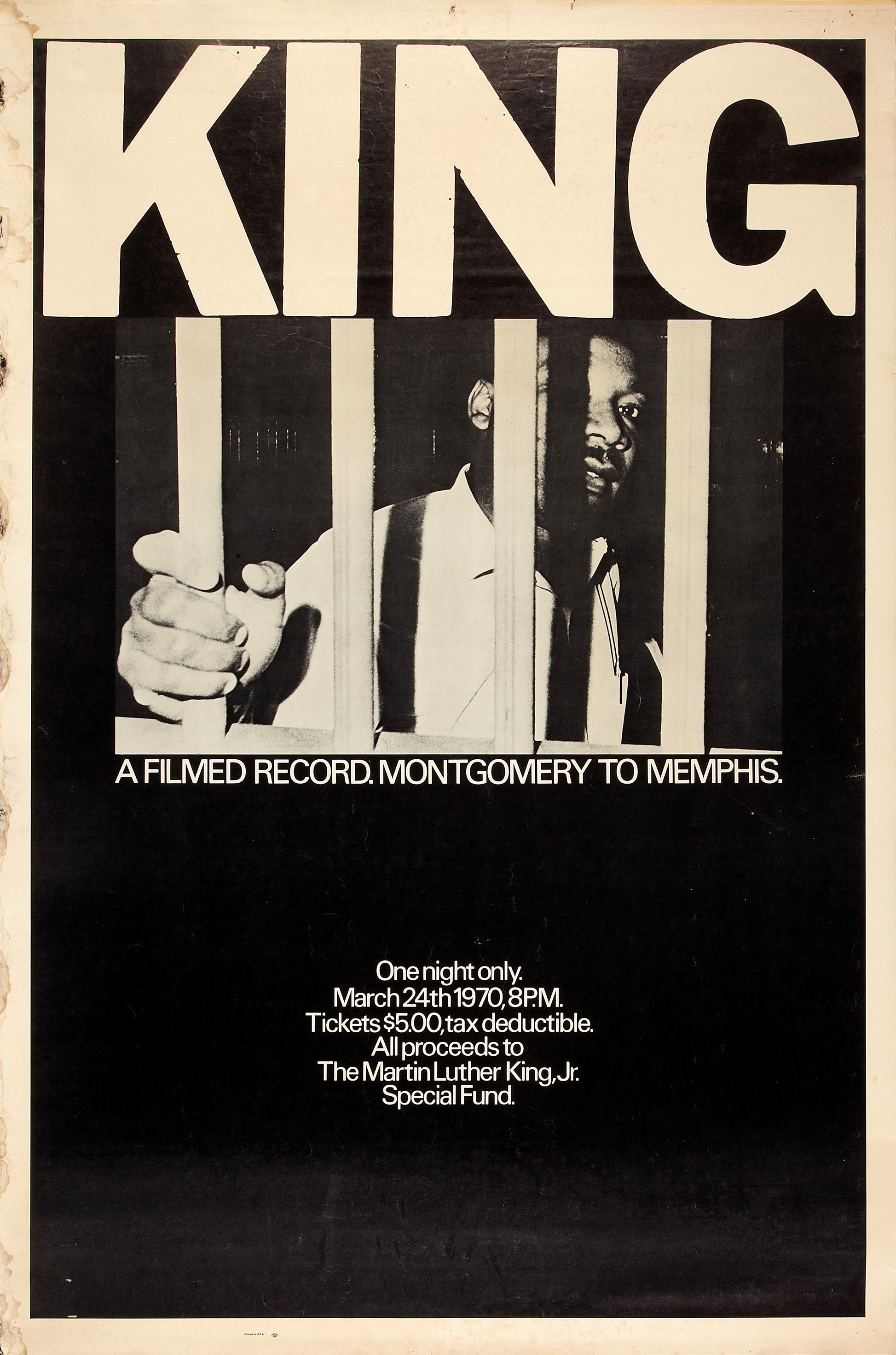 Mega Sized Movie Poster Image for King: A Filmed Record... Montgomery to Memphis 