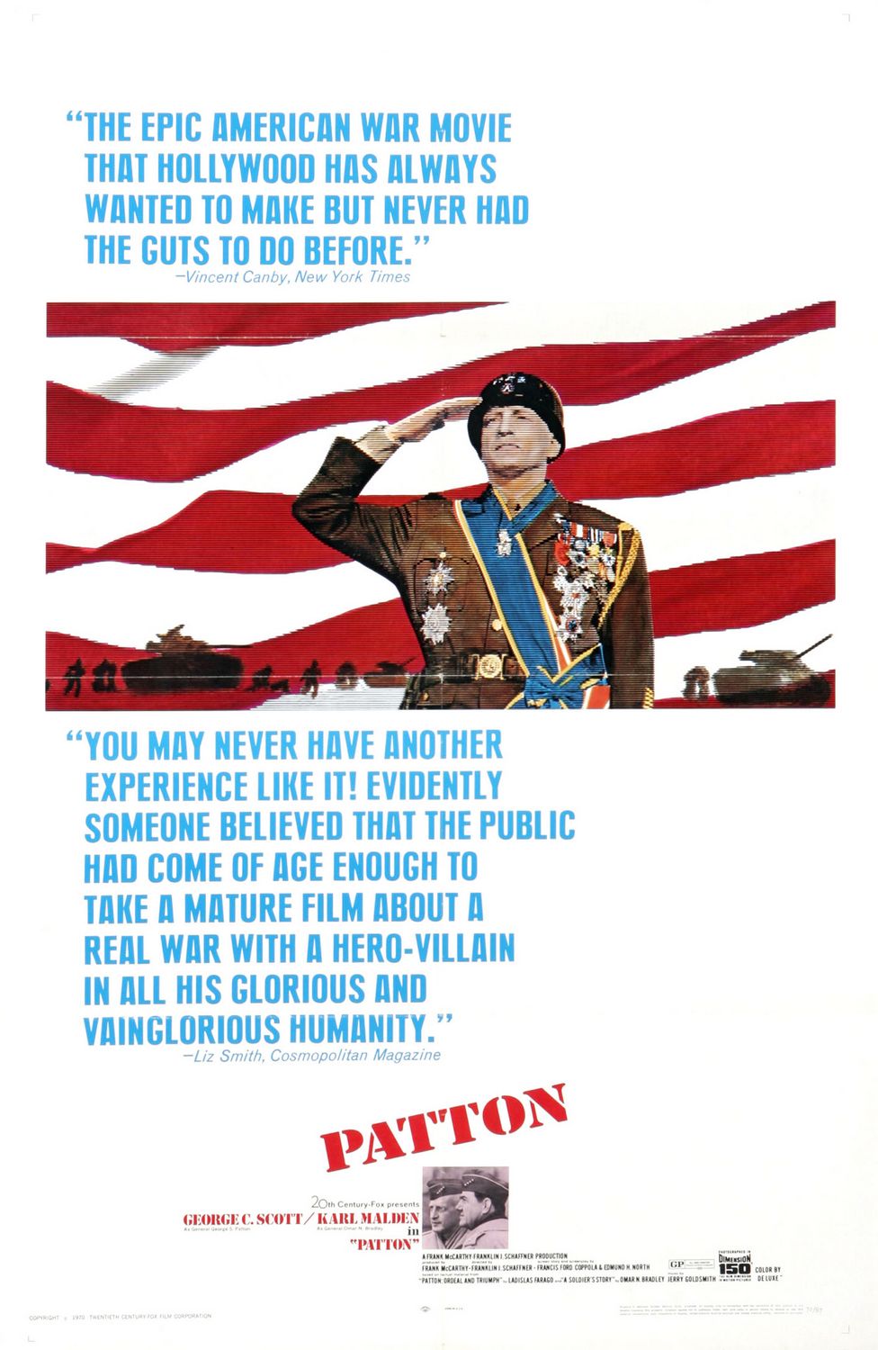 Extra Large Movie Poster Image for Patton (#1 of 3)