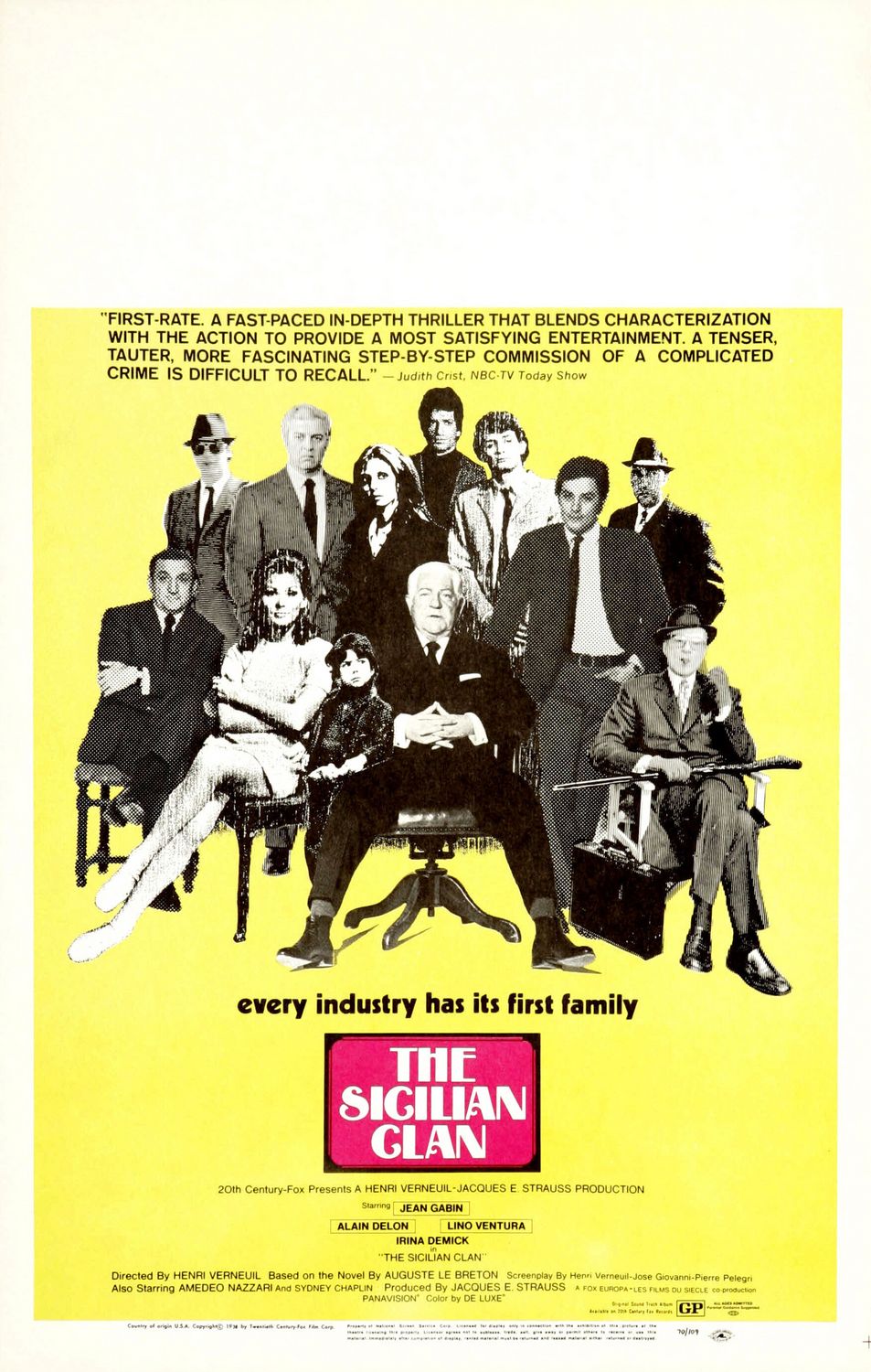 Extra Large Movie Poster Image for The Sicilian Clan (#2 of 2)