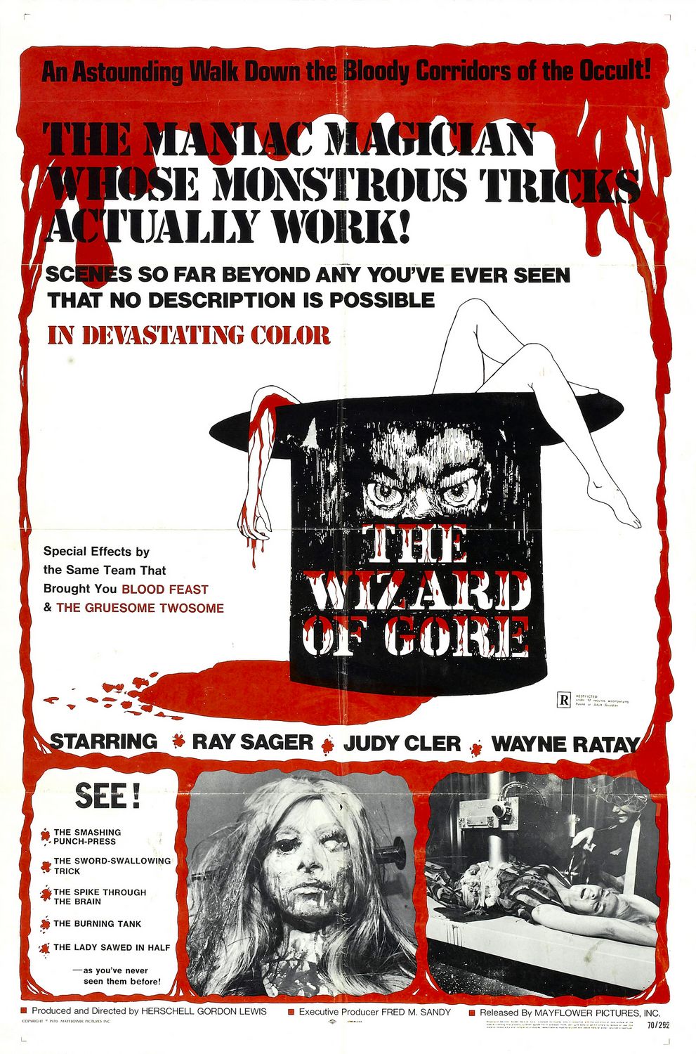 Extra Large Movie Poster Image for The Wizard of Gore 