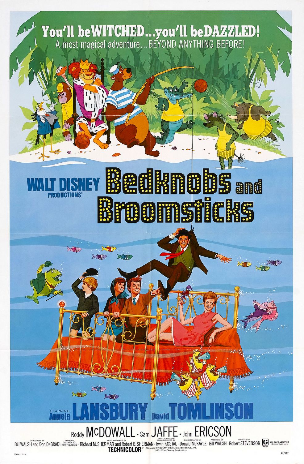 Extra Large Movie Poster Image for Bedknobs and Broomsticks (#1 of 2)