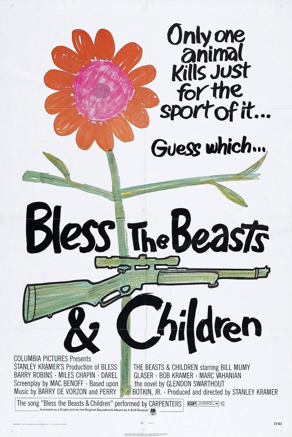 Extra Large Movie Poster Image for Bless the Beasts & Children (#1 of 2)