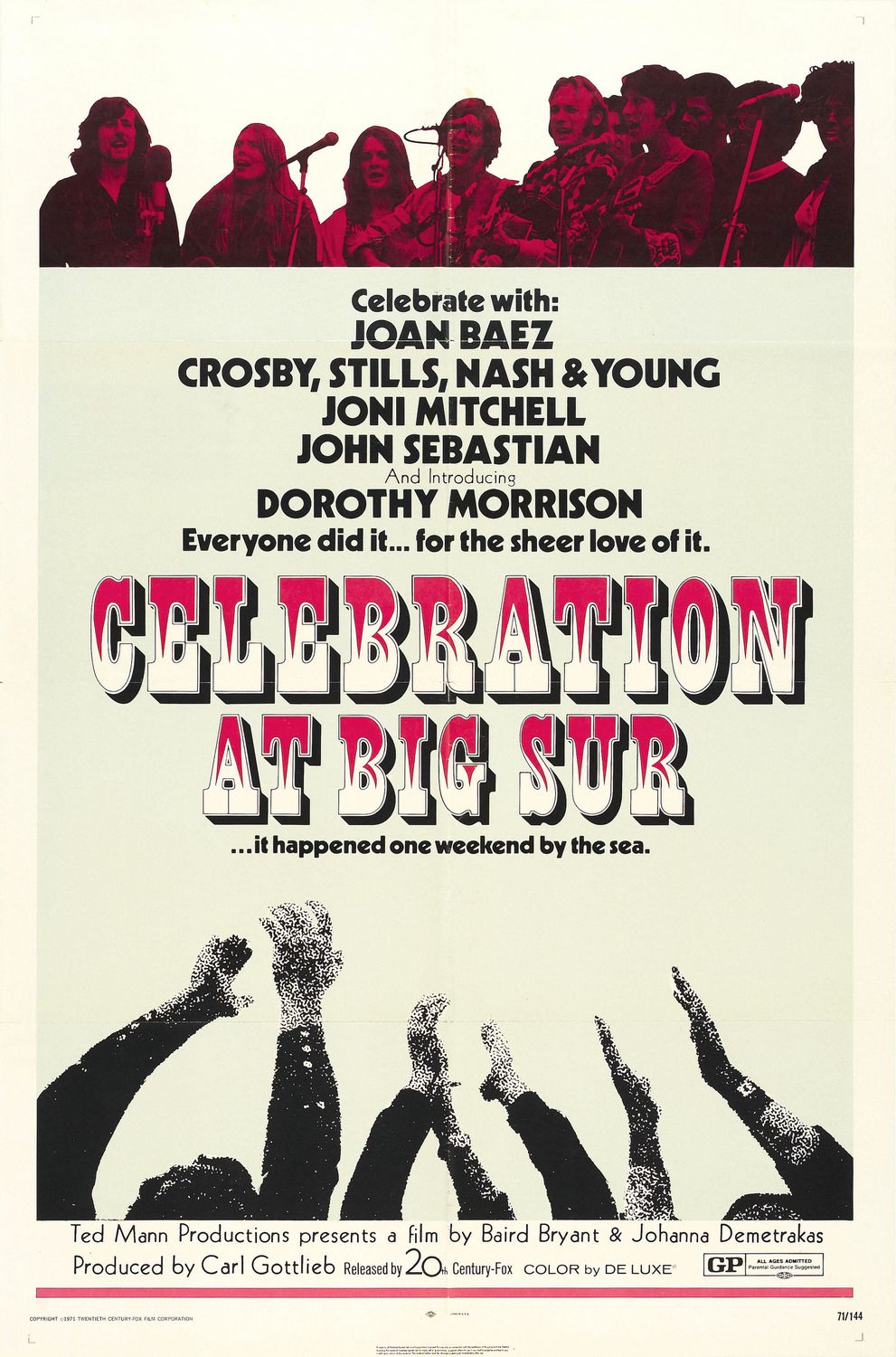 Extra Large Movie Poster Image for Celebration at Big Sur 