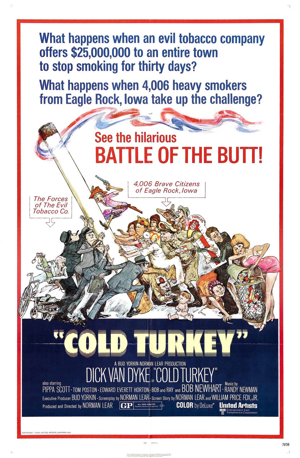 Extra Large Movie Poster Image for Cold Turkey 