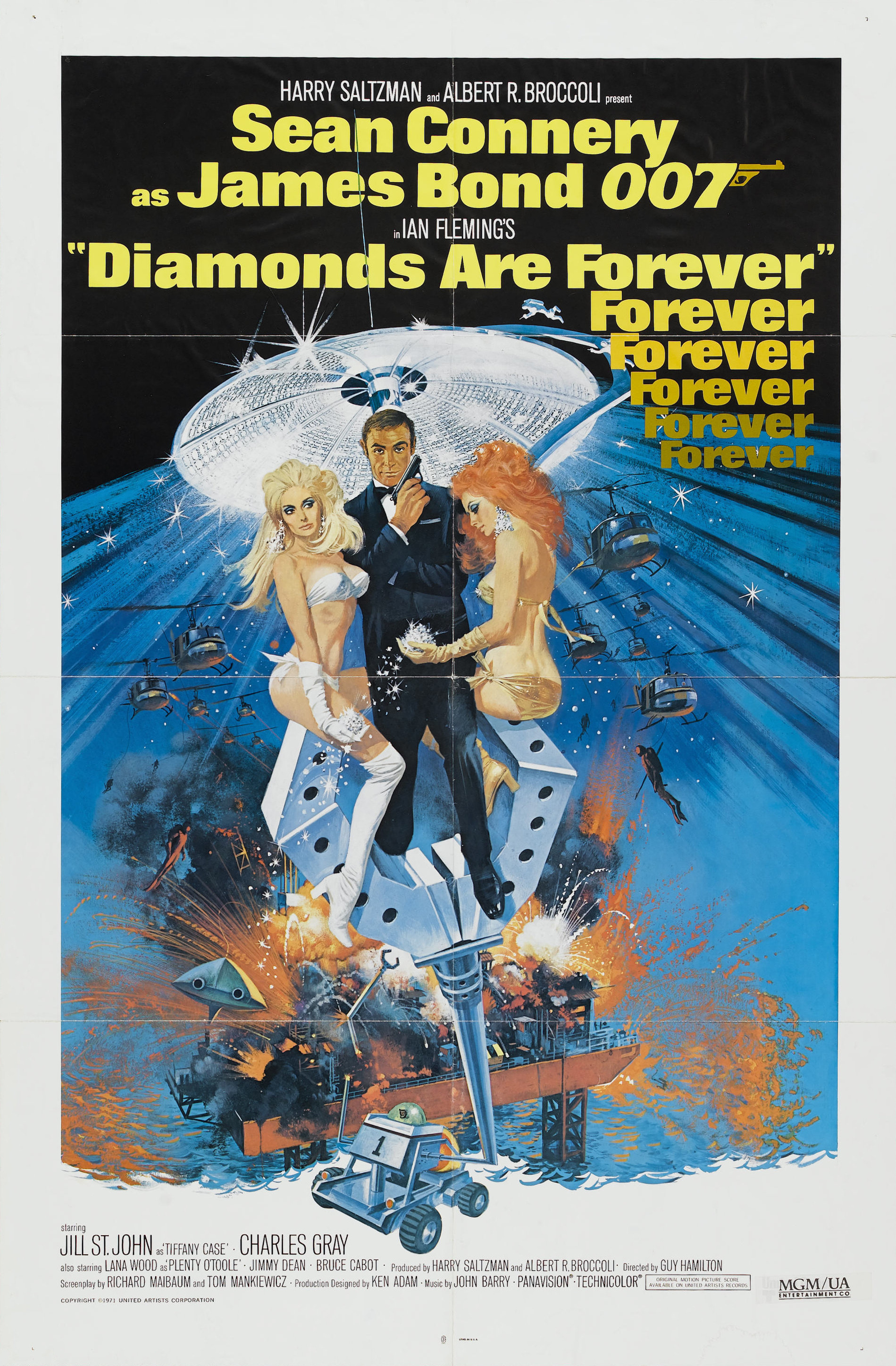 Mega Sized Movie Poster Image for Diamonds are Forever 