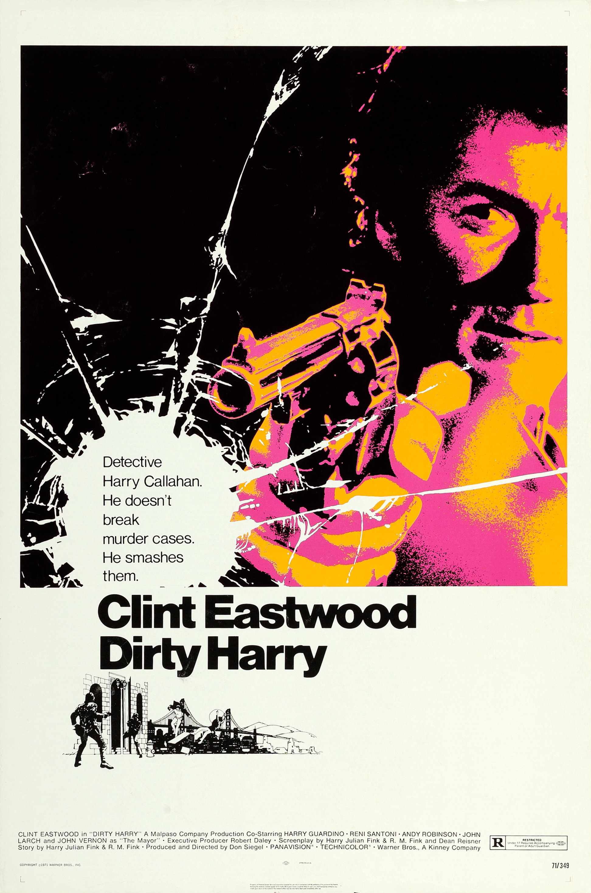 Mega Sized Movie Poster Image for Dirty Harry (#1 of 4)