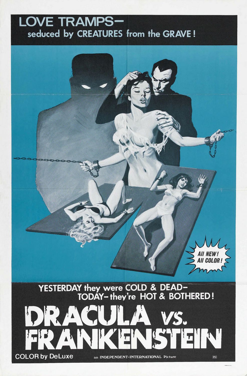 Extra Large Movie Poster Image for Dracula vs. Frankenstein 