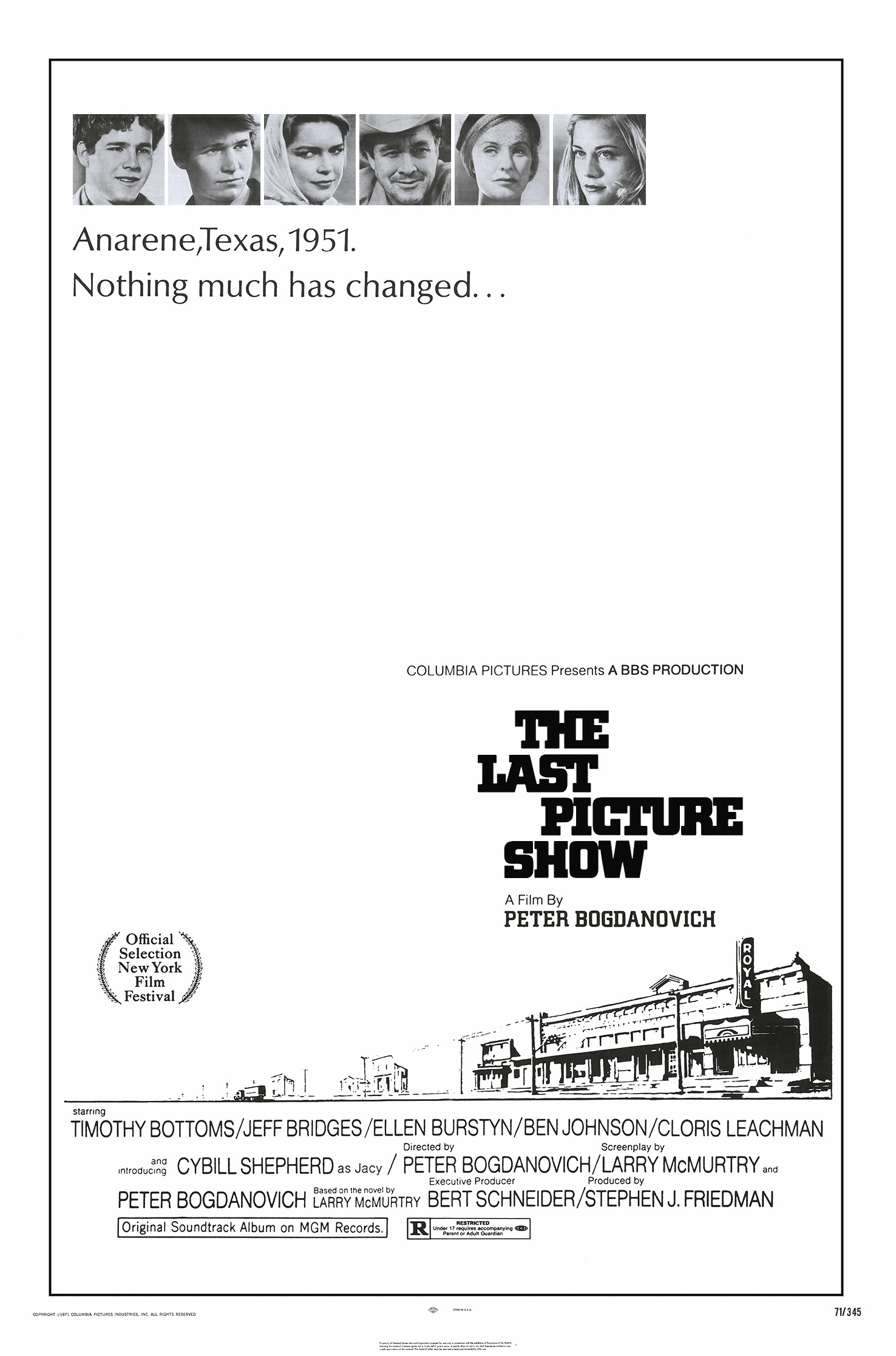 Mega Sized Movie Poster Image for The Last Picture Show (#3 of 3)